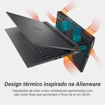 Notebook Dell 15.6  Fhd I5 16gb 512gb Ssd Rtx 3050 Linux Cor Preto