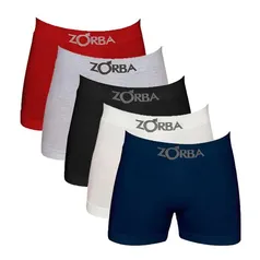 Kit 6 Cuecas Box Boxer Zorba Algodão Sem Costura GG