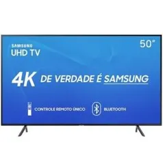 Smart TV LED 50´ UHD 4K RU7100 Samsung, 3 HDMI, 2 USB, Bluetooth, Wi-Fi, HDR - UN50RU7100GXZD