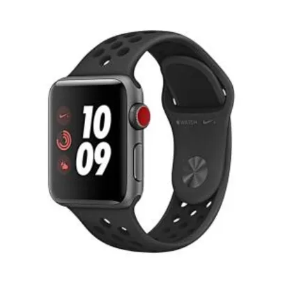 [Versão Cellular LTE] Apple Watch Nike Series 3 - 38mm | R$1.999