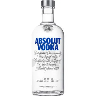 [APP] Vodka Absolut Original - 750ml - R$40