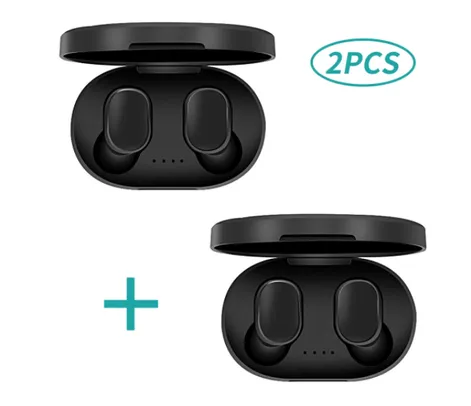 [Internacional] Kit de 2 Fones de Ouvido Sem Fio Bluetooth A6S | R$40