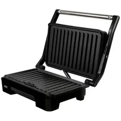 Grill Elétrico Mallory Asteria Compact com Placas Ajustáveis - Preto/Inox 220v