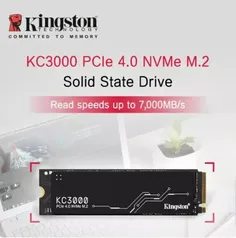 [Taxa Inclusa/Moedas] - [1TB] SSD M.2 Nvme Kingston KC3000 PCIe 4.0 X4 7.000MB/s - 6.000MB/s