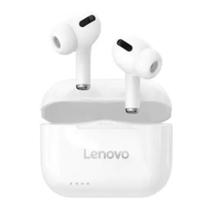 Earbuds Headphone Lenovo LP1s Wireless Bluetooth - White - R$79