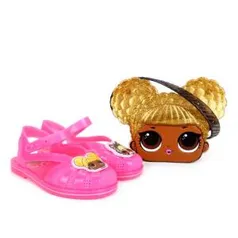 Sandália Infantil Grendene Kids LOL Queen Be Com Pochete - Pink - R$40