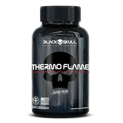 [REc/+por- R$12.78] Black Skull Thermo Flame (120 Tabs) - cafeína 360mg por dose