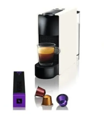 Máquina de Café Nespresso Essenza Mini C30 com Cápsulas de Kit Boas Vindas - Branca