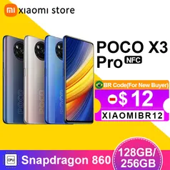 Smartphone Poco x3 pro versão global 6gb 128gb/8gb 256gb snapdragon | R$1272