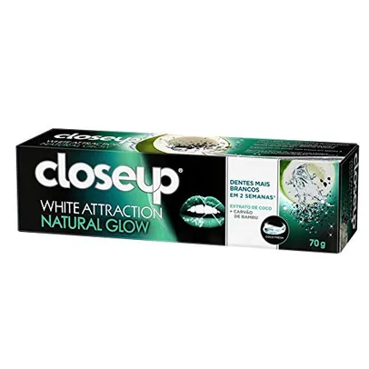 [10UN]Closeup White Natural Glow Extrato de Coco e Carvão de Bambu 70g