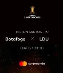 (100 pontos) Ingresso CONMEBOL LIBERTADORES Botafogo X LDU