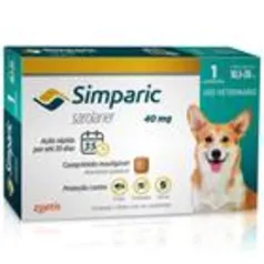 Antipulgas Simparic 40mg Cães 10 á 20 Kg com 1 Comprimido [FRETE GRÁTIS] 