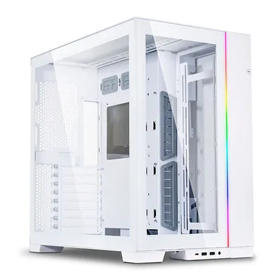 Gabinete Gamer Lian Li O11 Dynamic EVO, RGB, Mid Tower, Lateral de Vidro, Branco, O11DEW