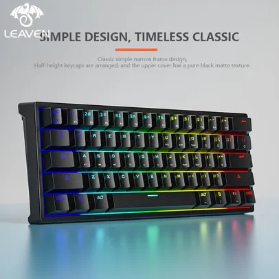 TECLADO MECÂNICO LEAVEN K620 RGB