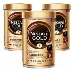 (Bug/regional)Nescafé Solúvel Dolce Gusto Nespresso 3 Unidades De 100g Café Solúvel Em Pó Intensidade 8