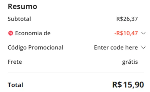 Imagem na descrição da promoção