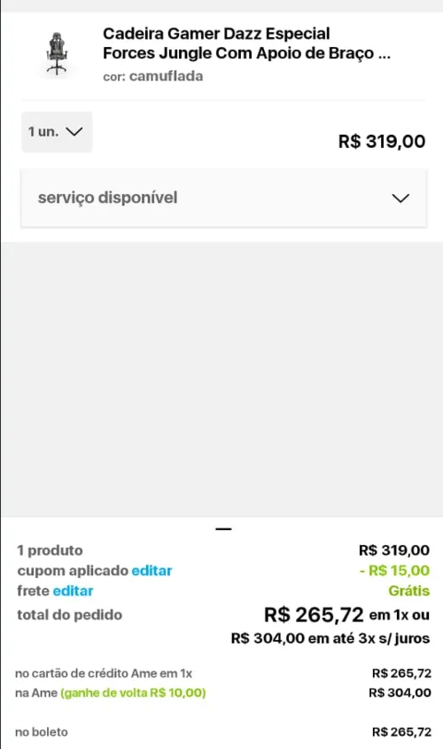 Imagem na descrição da promoção