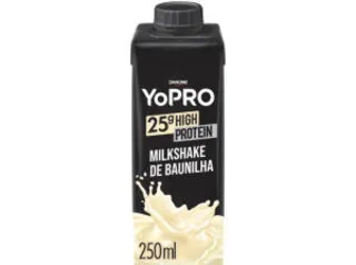 App + Ouro | Bebida Láctea YoPRO Milkshake de Baunilha - Sem Lactose Zero Açúcar 250ml | R$3,40