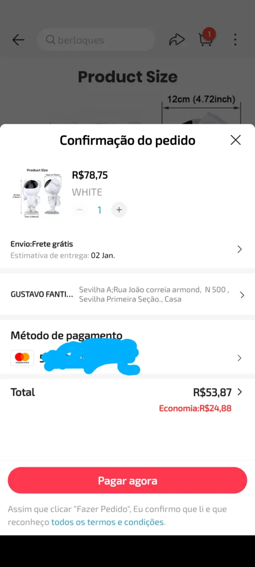 Imagem na descrição da promoção