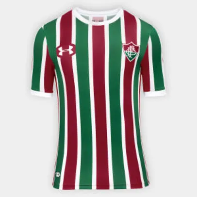 Camisa Fluminense I 17/18 s/nº Torcedor Under Armour Masculina - Tam. P | R$60