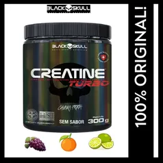 Creatina Black Skull Creatine Turbo 300G Caveira Preta