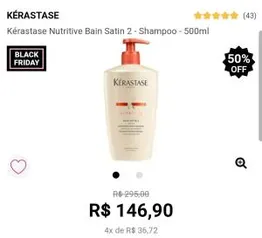 Kérastase 500ml 50% off com frete grátis | R$147