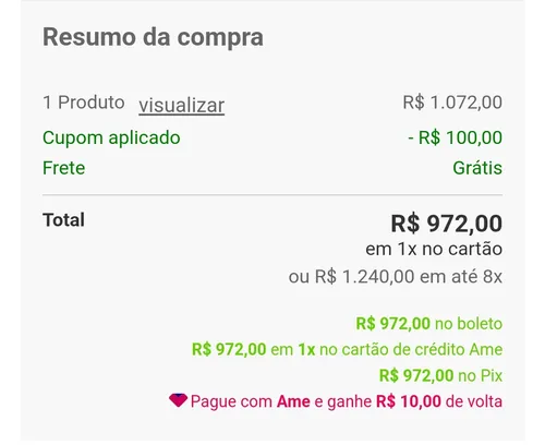 Imagem na descrição da promoção