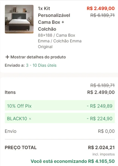 Imagem na descrição da promoção