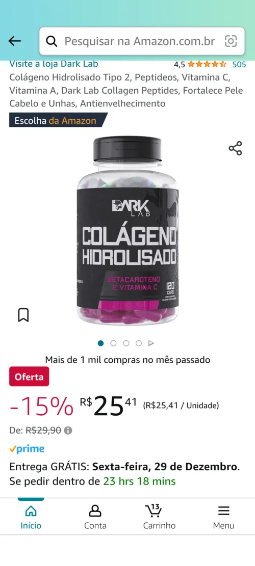 Imagem na descrição da promoção