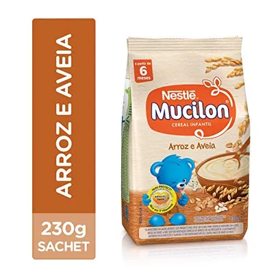 (Prime + Recorrência) Cereal Infantil, Arroz e Aveia, Mucilon, 230g | R$3,48