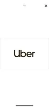 [AME R$ 35] Gift Card Digital Uber + Uber Eats R$ 50 Pré-Pago