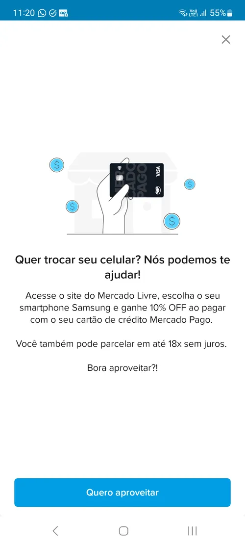 Imagem na descrição da promoção