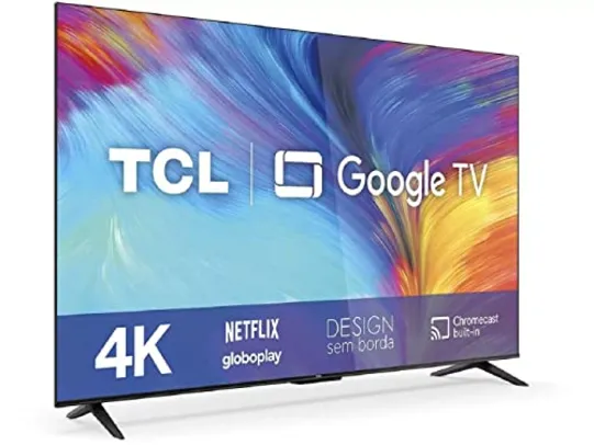 Smart TV LED 50" 4K UHD TCL 50P635 - Google TV, Wifi, HDMI , PRETO