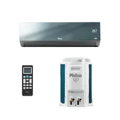 Ar Condicionado Split Inverter Philco Espelhado 9000 Btus Quente e Frio Pac9000iqfm15e 220v