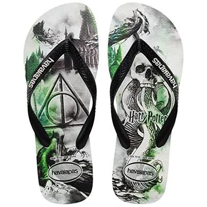 Chinelo Branco/Preto Harry Potter Havaianas Adult Licenses n° 45/46