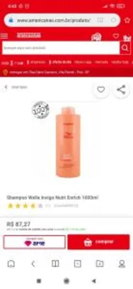 Saindo por R$ 87: Shampoo Wella Invigo Nutri Enrich 1000ml | R$87 | Pelando