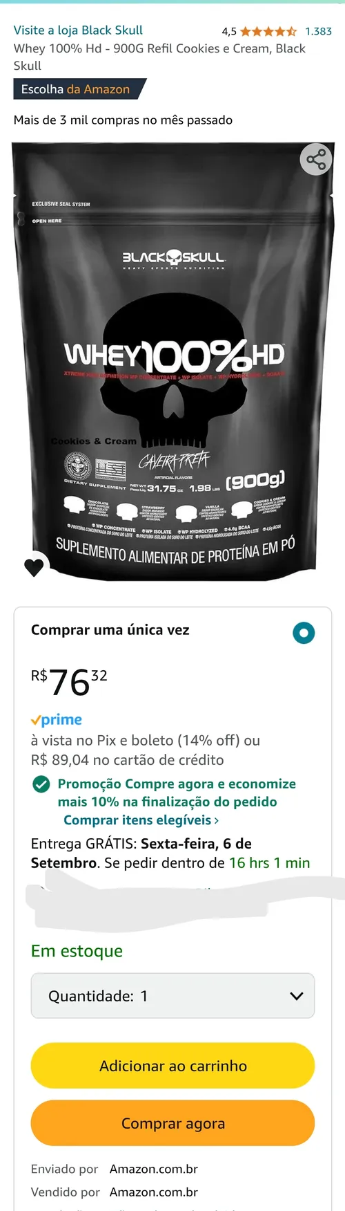 Imagem na descrição da promoção