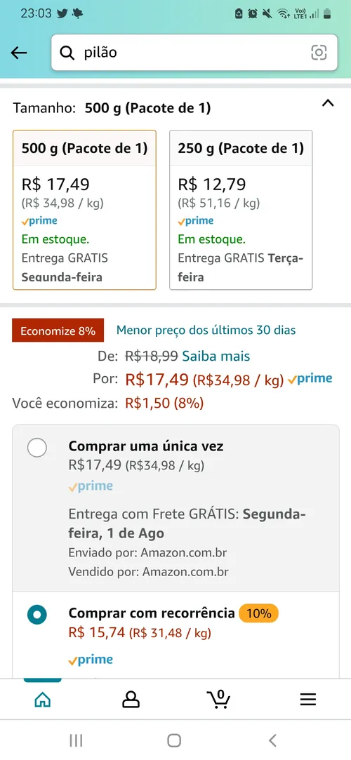 Imagem na descrição da promoção