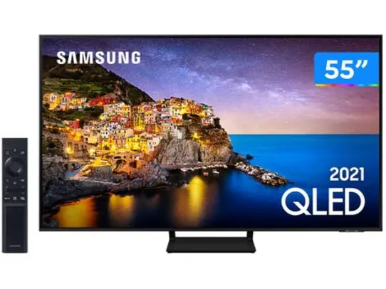 (CUPOM+MAGALUPAY) Smart TV 55” 4K QLED Samsung 55Q70A