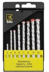 [PRIME]Brocas em jogo com 8 peças vidia, Eda, 5TW, Preto | R$11