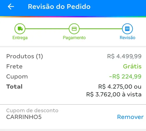 Imagem na descrição da promoção