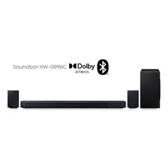 [Members] Soundbar Samsung HW-Q990C, Com 11.1.4 Canais,Wireless Dolby Atmos, Sincronia Sonora E Alex