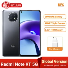 Smartphone Xiaomi Redmi Note 9T  5G  - 4GB + 64GB - Versão Global