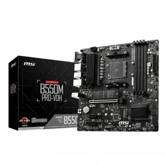 Placa Mãe MSI B550M PRO-VDH, Chipset B550, AMD AM4, mATX, DDR4 R$850