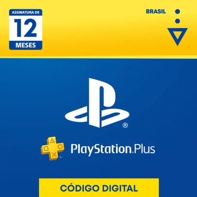 Gift Card Digital PlayStation Plus 12 Meses de Assinatura