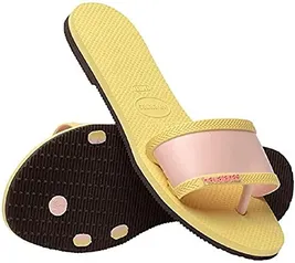 Rasteira You Angra, Havaianas, Feminino, Amarelo Limão, 41/42