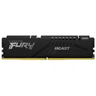 Memória DDR5 Kingston FURY Beast, 8GB, 4800MHz, Black, KF548C38BB-8