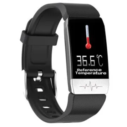 Smartwatch Bakeey T1 com medidor de pressão, eletrocardiograma, temperatura (3 cores) R$99