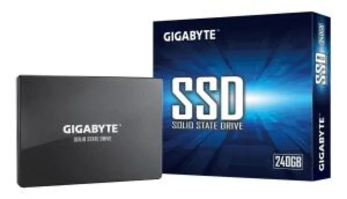 SSD Gigabyte 480GB, Sata III, Leitura 550MBs e Gravação 480MBs