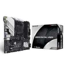 Placa Mãe Biostar B550M-SILVER, Chipset B550, AMD AM4, mATX, DDR4, AB55BM4T-R01-BS212Y